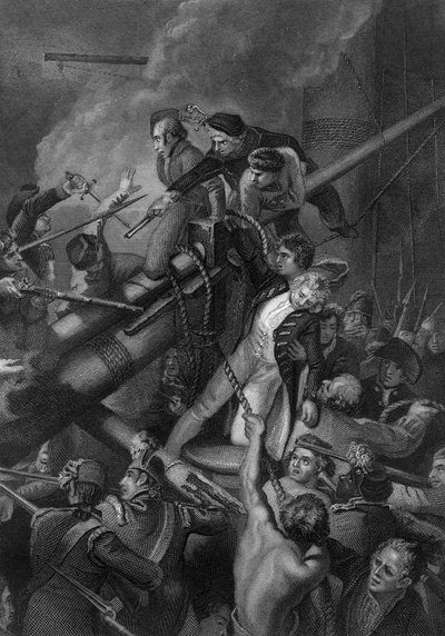 La morte del capitano Faulknor, 1795 c1857 da J. Rogers
