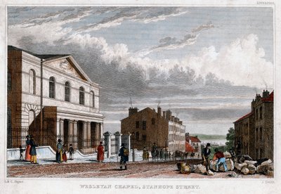 Cappella Wesleyana, Stanhope Street, Londra, 1830 da J. Smith
