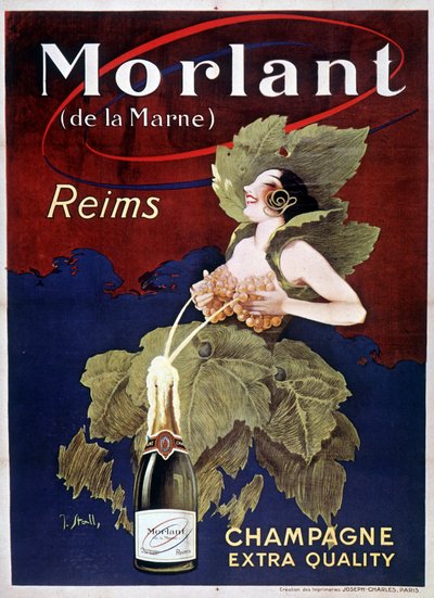 Poster per lo Champagne Morlant da J. Stall