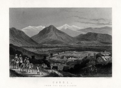 Cabul, dal Bala Hissar, 1883 da J. Stephenson