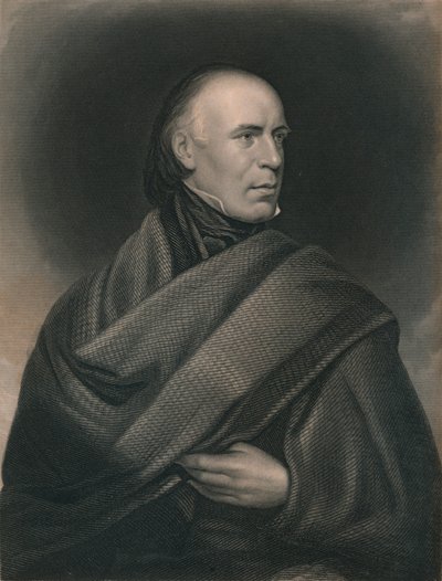 Allan Cunningham 1784-1842, poeta e autore scozzese, 1840 da J. Thomson