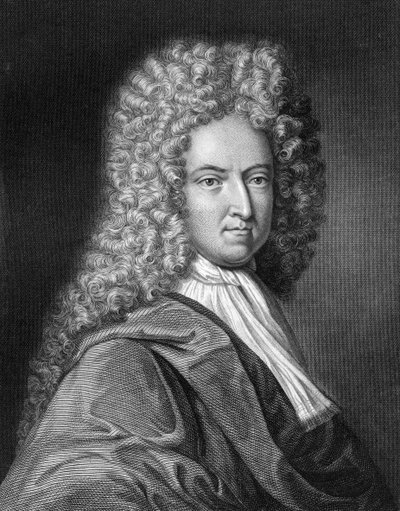Daniel Defoe, scrittore e giornalista inglese, 1836 da J. Thomson