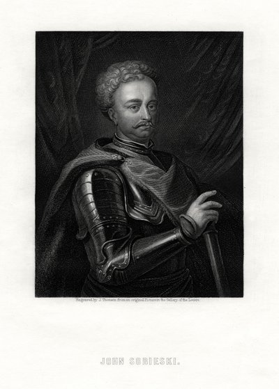 Jan III Sobieski, monarca della Confederazione Polacco-Lituana, XIX secolo da J. Thomson