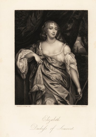 Ritratto di Lady Elizabeth Seymour, Duchessa di Somerset, precedentemente Elizabeth Percy, erede e amica della Regina Anna da J. Thomson
