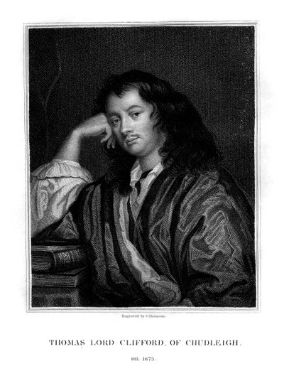 Thomas Clifford, 1° Barone Clifford di Chudleigh, statista e politico inglese, 1828 da J. Thomson