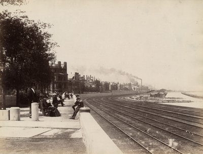 Veduta di 35th Street verso nord, Chicago, c.1888 da J. W. Taylor