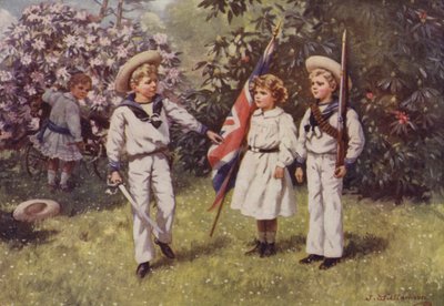Il principe Edoardo che addestra il fratello e la sorella da J. Williamson