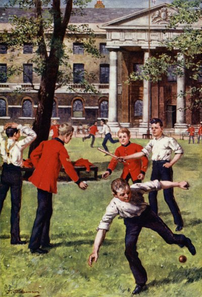 Ragazzi soldato che giocano da J. Williamson