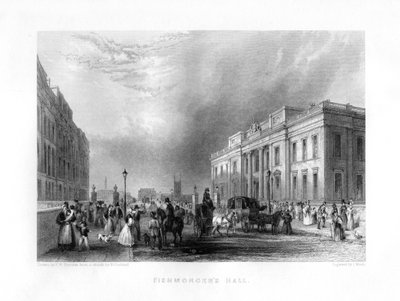 Fishmongers Hall, Londra, XIX secolo da J. Woods