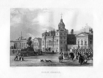 Guardie a cavallo, Londra, 19° secolo da J. Woods