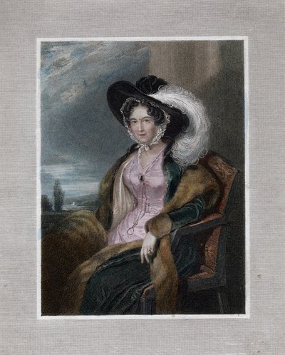 Mary Elizabeth, Baronessa di Clifford, 1828 da J Wright