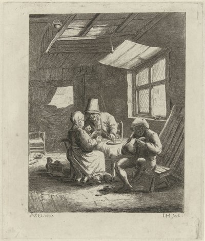 Interno di contadini (prima versione) da Jabes Heenck