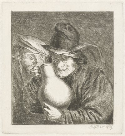 Due contadini con una brocca da Jabes Heenck