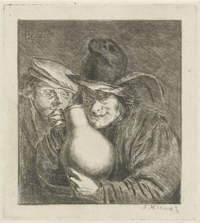 Due contadini con una brocca da Jabes Heenck