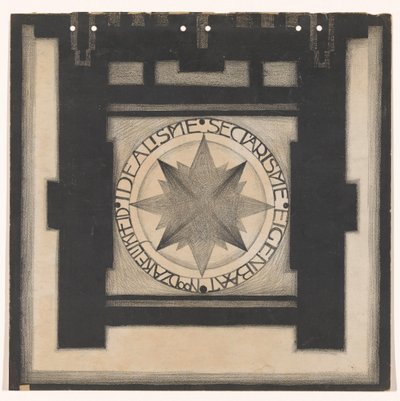 Retro della copertina di Wendingen 1920 da Jac Jongert