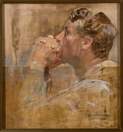 Un uomo in preghiera da Jacek Malczewski