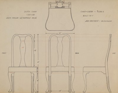 Disegno per Sedia da Jack Bochner