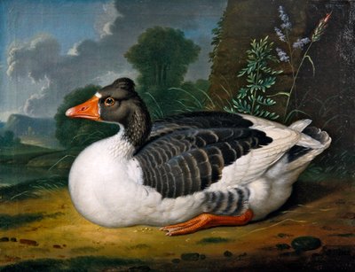 Oca in un paesaggio da Jacob Samuel Beck