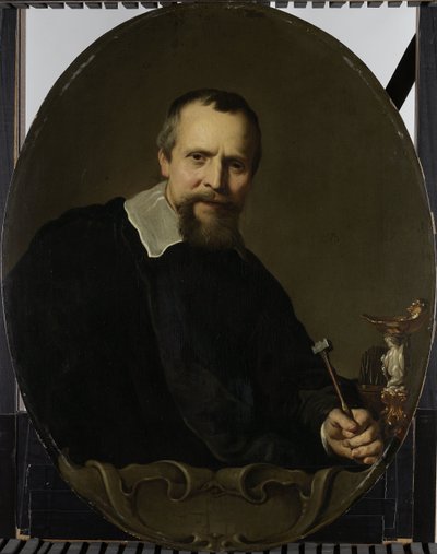 Ritratto di Johannes Lutma Jan Lutma (1584/85-1669). Argentiere di Amsterdam da Jacob Adriaensz. Backer
