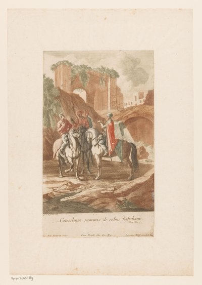 Consultazione notturna dei comandanti da Jacob Andreas Fridrich (I)