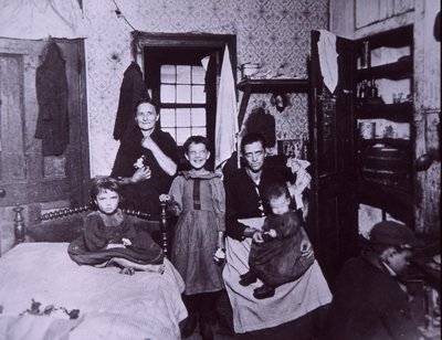 Baraccopoli, New York City c.1905 (foto in b/n) da Jacob August Riis