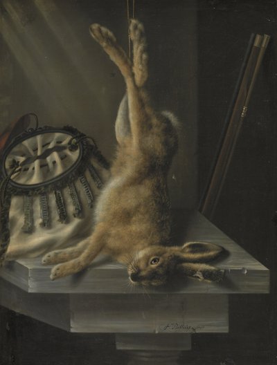 Una lepre morta da Jacob Biltius