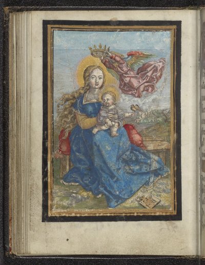 Maria con Bambino incoronata da un angelo da Jacob Binck