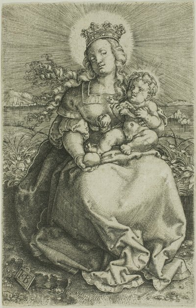 La Vergine sulla riva erbosa da Jacob Binck