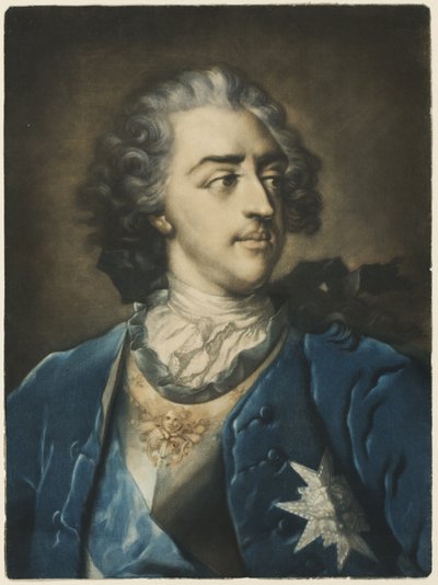 Ritratto di Luigi XV da Jacob Christoph Le Blon