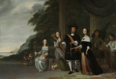 Pieter Cnoll, Cornelia van Nijenrode, le loro Figlie e Due Servi Schiavi da Jacob Coeman