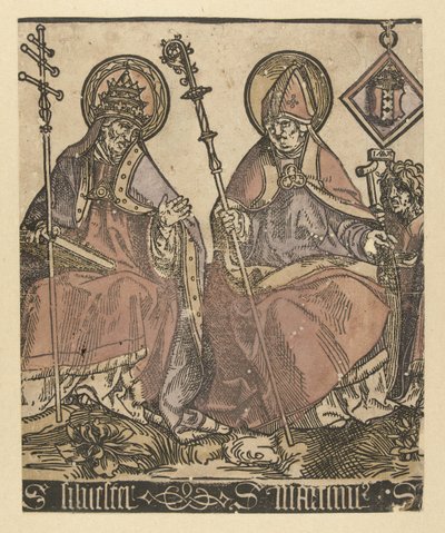 I santi Silvestro e Martino da Jacob Cornelisz van Oostsanen