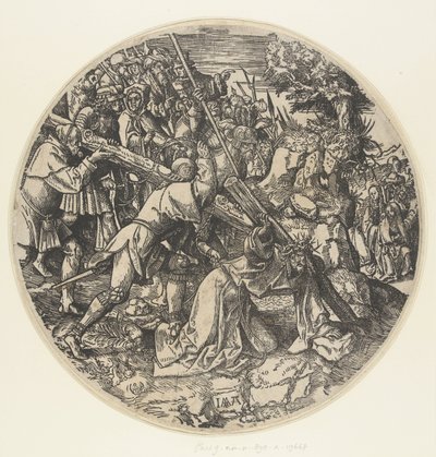 Portare la croce da Jacob Cornelisz van Oostsanen