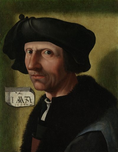 Ritratto di Jacob Cornelisz van Oostsanen, c.1533 da Jacob Cornelisz van Oostsanen