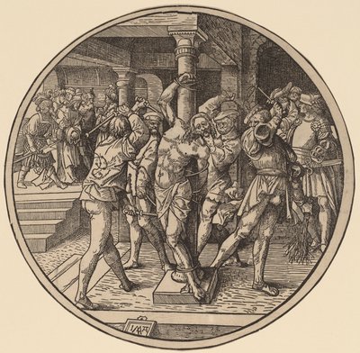 La Flagellazione di Cristo e Cristo davanti a Pilato da Jacob Cornelisz van Oostsanen