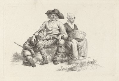 Famiglia di contadini da Jacob Ernst Marcus