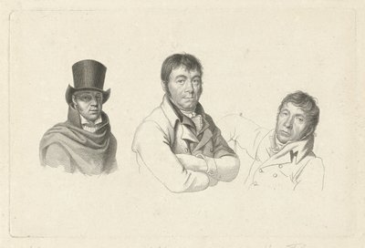 Ritratti di Jan Kamphuysen, Dirk Versteegh e Hendrik de Flines da Jacob Ernst Marcus
