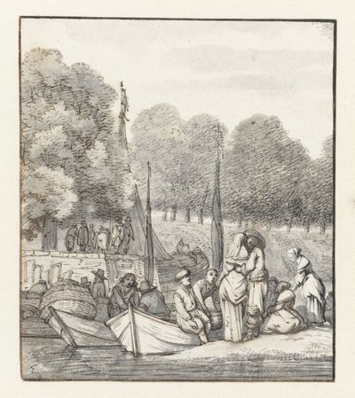 Piattaforma di sbarco delle barche da Jacob Esselens