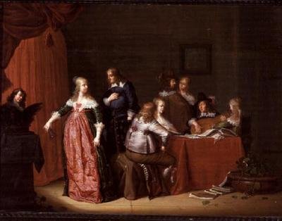 Festa in un interno da Jacob F. van der (follower of) Merck