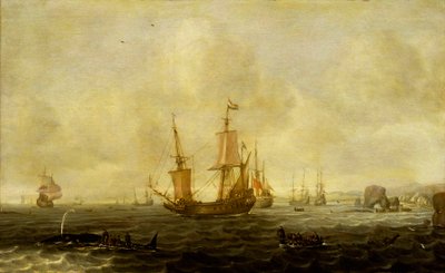 Flotta baleniera olandese, metà del XVII secolo da Jacob Feyt de Vries
