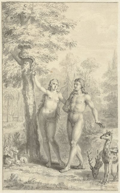 Adamo ed Eva da Jacob Folkema