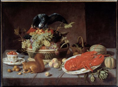 Natura morta con lo scoiattolo da Jacob  Foppens van Es
