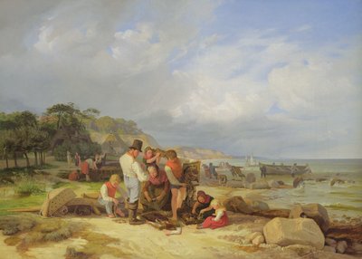 Pescatori a Probstei, 1835 da Jacob Gensler
