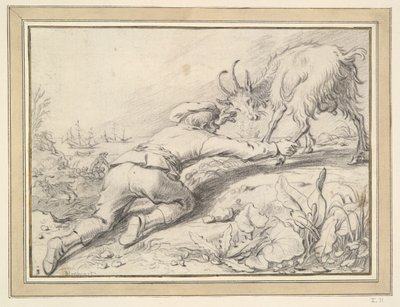 Ragazzo che cattura una capra da Jacob Gerritsz Cuyp