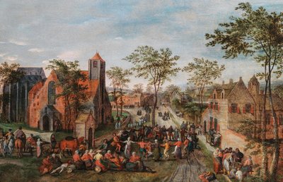 Fiera del villaggio da Jacob Grimmer