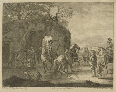 La scuola di equitazione da Jacob Groenendijk