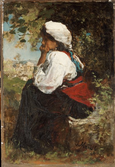 Una ragazza romana da Jacob Henricus or Hendricus Maris