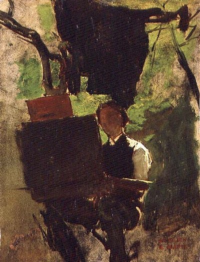 Artista al lavoro da Jacob Henricus or Hendricus Maris
