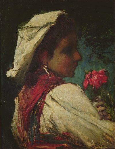 Ragazza italiana, c.1866 da Jacob Henricus or Hendricus Maris