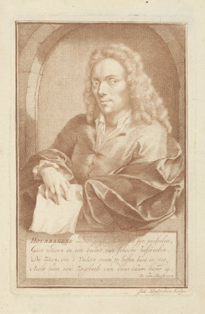 Ritratto di Arnold Houbraken da Jacob Houbraken