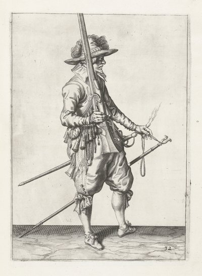 Moschettiere, c.1600 da Jacob II de Gheyn